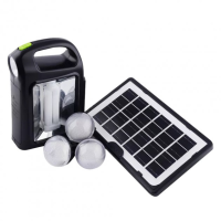 Фонарь-Power Bank с солнечной панелью+лампочки 3шт CL02