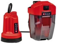 Потужний насос акумуляторний для чистої води Einhell GE-SP 18 LL Li-Solo : без АКБ, 4500 л /год, подача 8 м