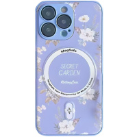 TPU+PC чохол Secret Garden with MagSafe для Apple iPhone 15 Pro Max (6.7«), Lilac - купити в SmartEra.ua