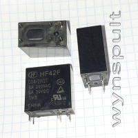 реле HF42F-024-2HST (FTR-F4AK024T=, OSA-SS224DME= , G5PA-2-24V= , JZC42F-24V=, ALA2PF24=) 24VDC