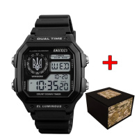 Awarder 010BKUASI Тризуб срібло Чорні + Коробка.