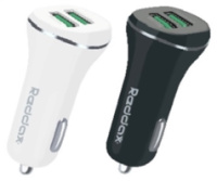 АЗУ 2USB REDDAX RDX-103 LONG SMART DUAL USB/IPHONE 5G 2400mAh WHITE