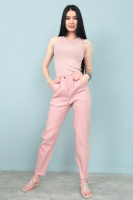 Вкорочені штани-балони «Regular» оптом | Розпродаж моделі Фрезовий, 42