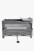 Ліжко-манеж дитяче з другим ярусом та пеленатором VELANO Tino, light grey