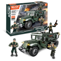 Конструктор iBlock PL-921-357 Военная машина SD.KFZ.251  темно-зеленый (PL-921-357)