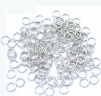 Соединительные колечки. Размер - 10 мм. Цвет -сталь. Упаковка - 5 грам (приб.27 шт)