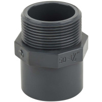 Муфта ПВХ Kripsol MR30 63.C редукційна, із зовнішньою різьбою d50-63х2«