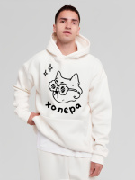 Худі з ДТФ на Флісі оверсайз унісекс теплий