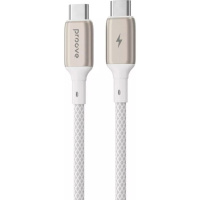 Кабель Proove Dense Metal Type-C to Type-C 60W 1m White (CCDM60002202) (Код товару:42681)