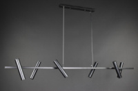 Люстра светодиодная подвесная LED светильник для квартиры на потолок лэд 27844 Черный 20-150х20х120 см.