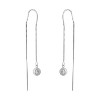 Серебряные серьги CatalogSilver с фианитами (2046745)