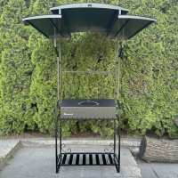 Мангал-барбекю Mzavod Зевс на 12 шампуров 4мм с крышей