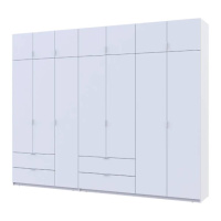 Шкаф для одежды Doros Лукас Белый 3+4 ДСП 300х50х240 DRS-011688 (42005130)