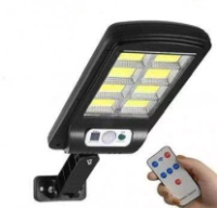 Вуличний настінний світильник Bailong Solar BL-T06-6COB на сонячній батареї з датчиком руху • Сонячний LED ліхтар Bailong Solar BL-T06-6COB 6COB для