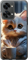 Чехол на OnePlus Nord 2T White cat 5646u-2640