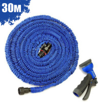 Шланг садовый Magic House 30.0м с РАСПЫЛИТЕЛЕМ (6 режимов). Цвет: синий