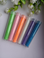 Набор блёсток в колбе. Упаковка 6 шт.