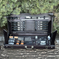 Подарочный набор Mzavod Пикник кейс-столик черный