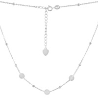 Серебряное колье CatalogSilver с без камней, вес изделия 2,66 гр (2115519) 400450 размер