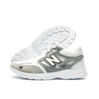 Чоловічі шкіряні демісезонні кросівки New Balance колір білий, сірий