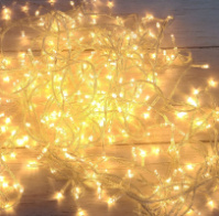 Новогодняя теплая белая лед гирлянда 16 м Xmas LED 400 WW-1 новорічна лед гірлянда на ялинку