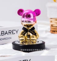 Ароматизатор з хитаючою головою «Lucky Bear» CHAOBAO Рожевий/Золото (Океан)