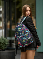 Жіночий рюкзак з принтом