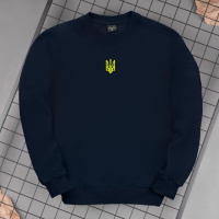 Світшот Pobedov 001 - Герб 4 см наклейка жовта Темно-синій