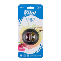 Освежитель воздуха Vitol Fresh Clips на обдув Cherry +Vanilla