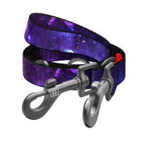 Повідець-перестібка для собак WAUDOG Nylon, малюнок «NASA21», М, Ш 20 мм, Дов 300 см