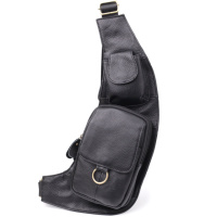 Сумка через плечо из натуральной кожи Vintage 22958 Черный