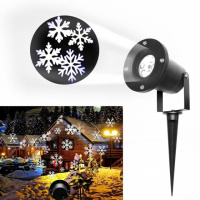 Лазерний проектор New Christmas Pattern Snowfall Projector Лазерна підсвітка «Сніжинки» для дому