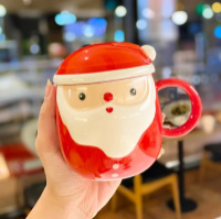 Кружка с крышкой новогодняя Santa Claus 2 13715 350 мл