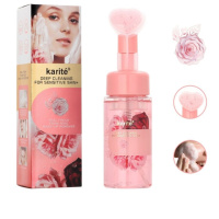 Пенка для умывания с экстрактом розы с массажной щеточкой 150ml