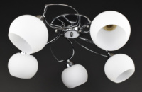 Люстра потолочная на 5 лампочек 27301 Хром 22х55х55 см.