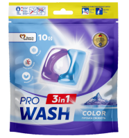 Засіб для прання у вигляді капсул ProWASH Гірська свіжість 10 шт.