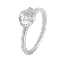 Серебряное кольцо CatalogSilver с фианитами, вес изделия 2,01 гр (2138044) 15 размер