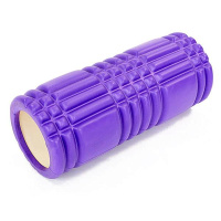 Массажный ролик EasyFit Grid Roller 33 см v.1.0 Фиолетовый