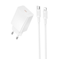 МЗП Borofone BAS73A Source PD20W (1USB-C) + кабель Type-C to Lightning