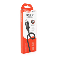 Кабель iKAKU KSC-698 XIANGSU Smart fast charging data cable for iphone, Black, длина 2м, BOX