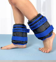 Обтяжувачі для ніг та рук EasyFit набірні чорно-сині 0,5-2,5 кг (пара)