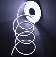 Неоновая лента LED NEON Белая 5M, светодиодный гибкий неон для дома | світодіодна стрічка (ST)