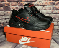 Мужские кроссовки Nike Air Monarch Черные. Термо