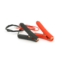 Соединительные  провода с зажимами АКБ, длина 1,2м, провод медный 2.5 мм2, М6 «Крокодилы» BLACK/RED