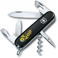 Нож Victorinox Spartan Ukraine Black «Квіти» (1.3603.3_T1050u)