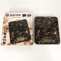 Весы для взвешивания продуктов Satori SKS-211-BL 15 кг / Электронные кухонные весы / Точные FI-171 кухонные весы