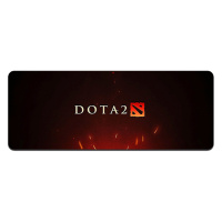 Коврик 300*700 тканевой DOTA2, толщина 2 мм, цвет Black-Red, OEM