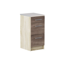 Кухонный модуль на 3 ящика Эверест Эко 400 дуб сонома/трюфель (без столешницы) 40х46х82 см (DTM-2889)