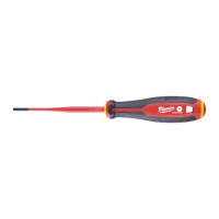 Викрутка з тригранною рукояткою ізольована VDE MILWAUKEE, SL 0,6х3,5х100мм