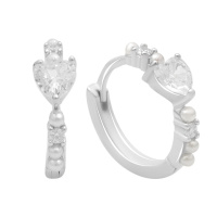 Серебряные серьги CatalogSilver с фианитами (2181255)